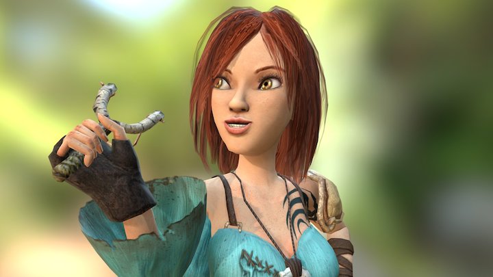 Adventurer Girl 3D Model