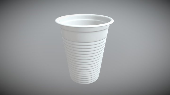 Plastic Cup Your Text Green 3D Model $19 - .3ds .blend .c4d .fbx