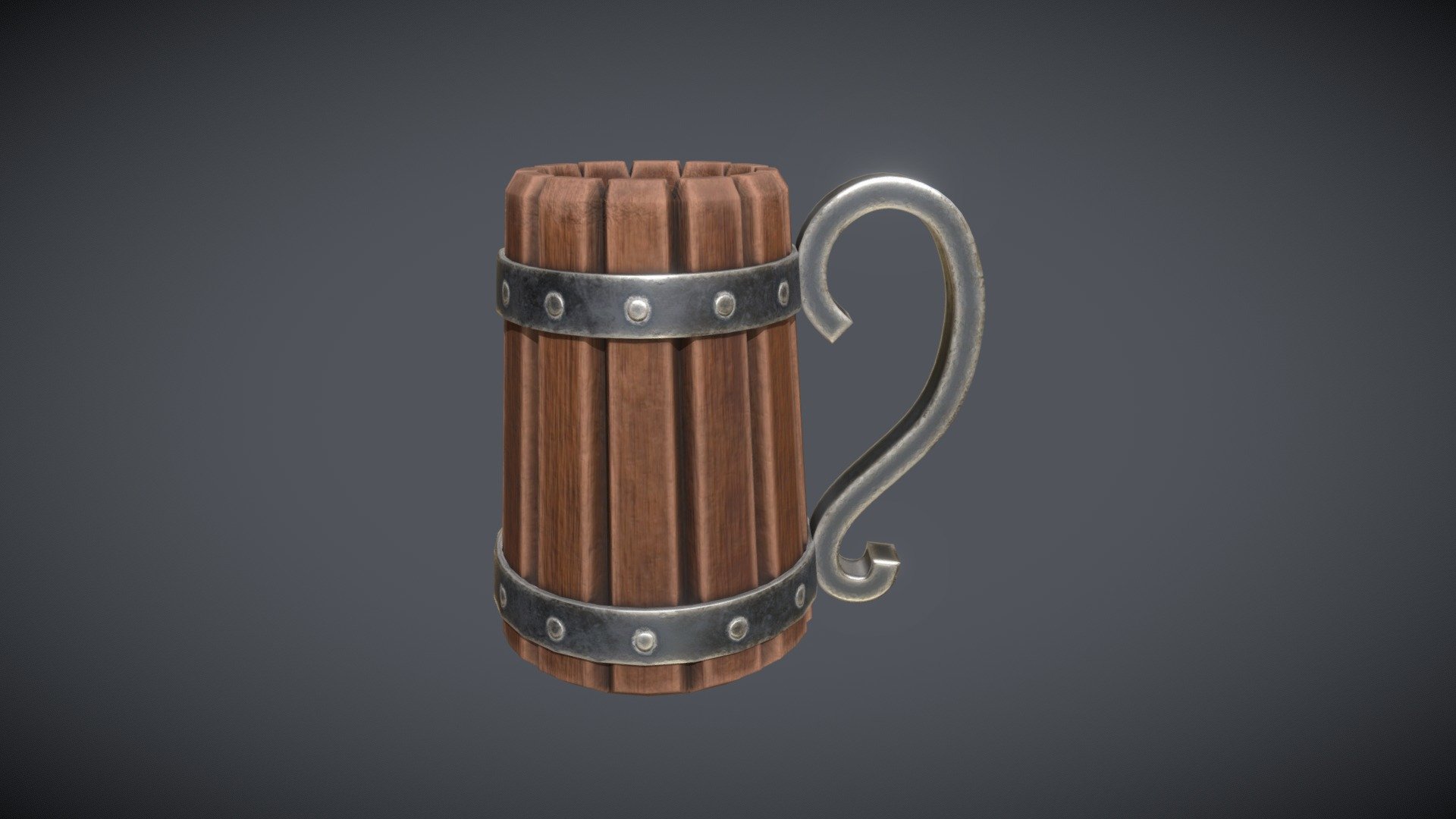 Low poly Beer Mug - 3D model by adelnatarova [ebff9ef] - Sketchfab