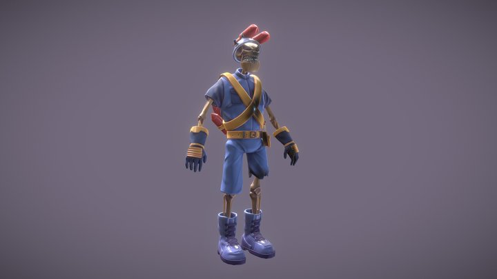 Pyro posture 3D Model