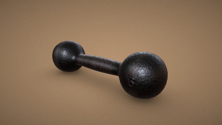 Classic Dumbbell 3D Model