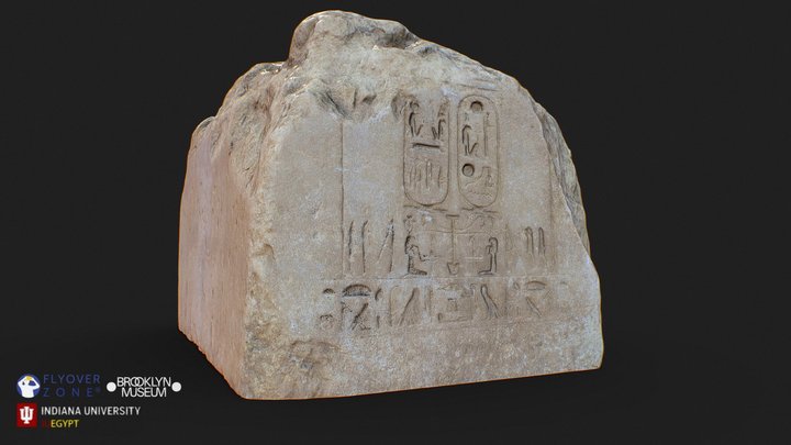 3D rendering of Statue Base Dedicated by Khaemwaset