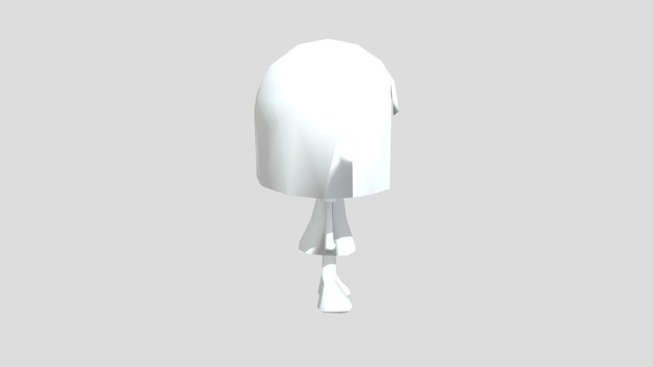 Girl Low Poly 3D Model