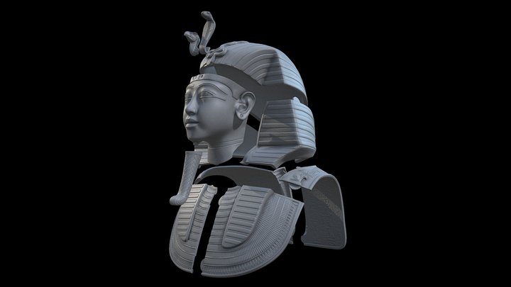 Tutankhamun's Mask v3 - 3D Printing 3D Model