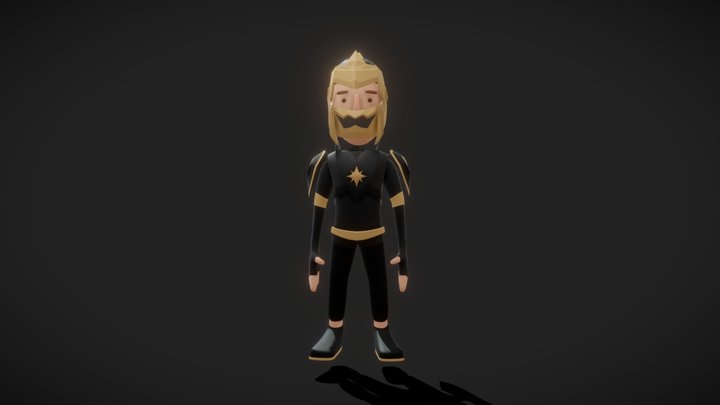 SATRIA DEWA GATOTKACA LOWPOLY 3D