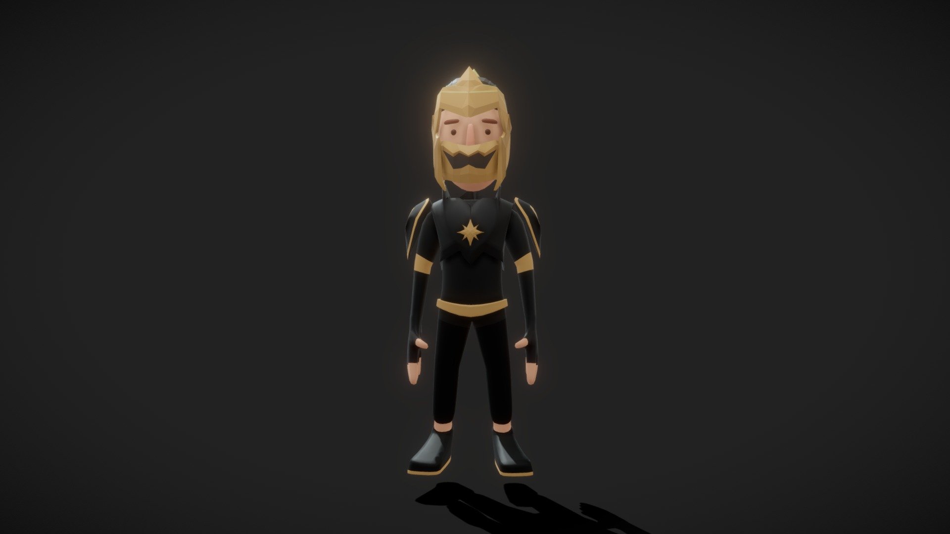 SATRIA DEWA GATOTKACA LOWPOLY 3D