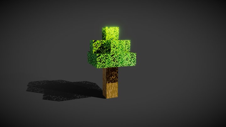 minecraft tree 3D Model