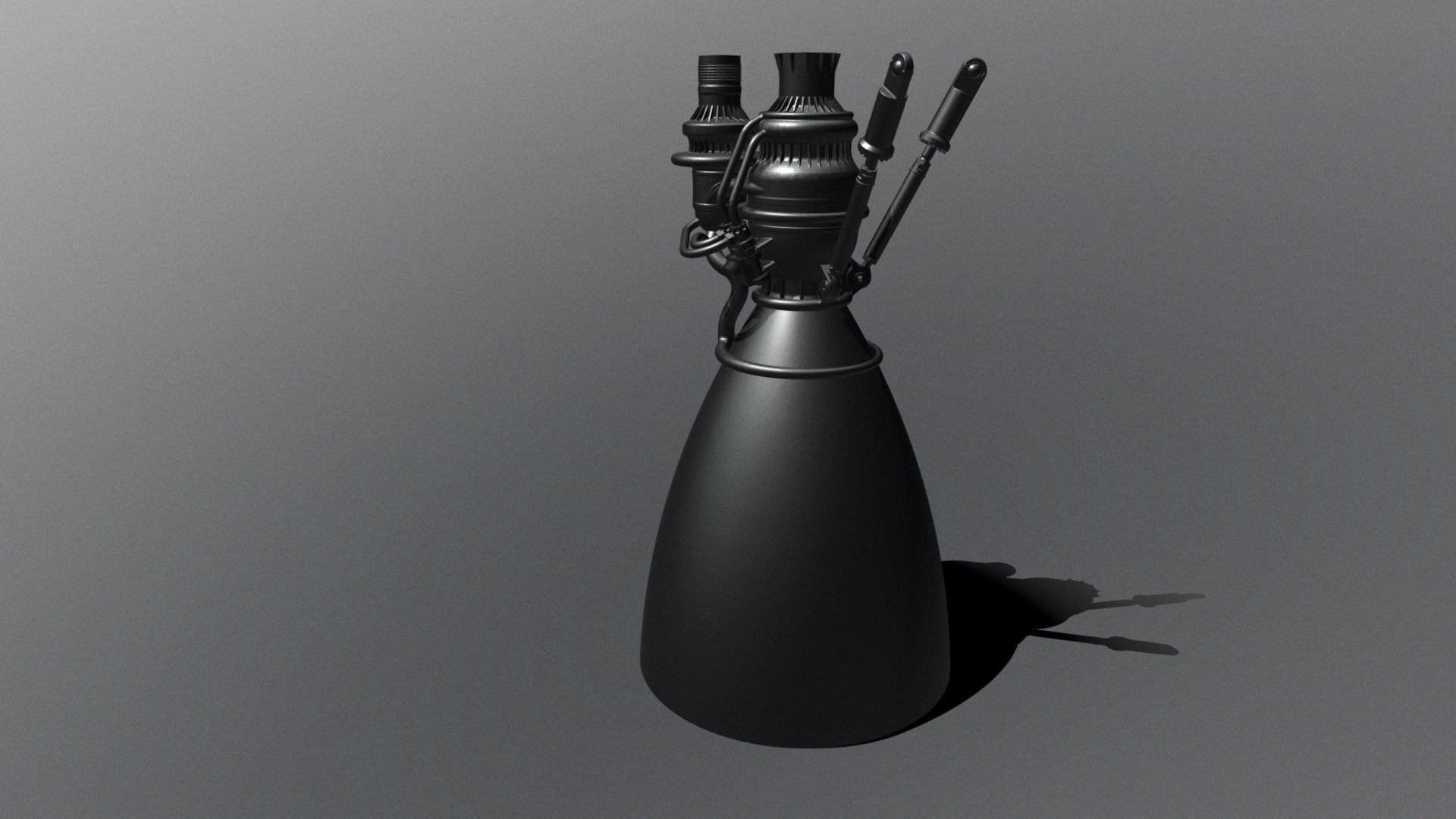 Space X RaptorSL Rocket Engine Download Free 3D model