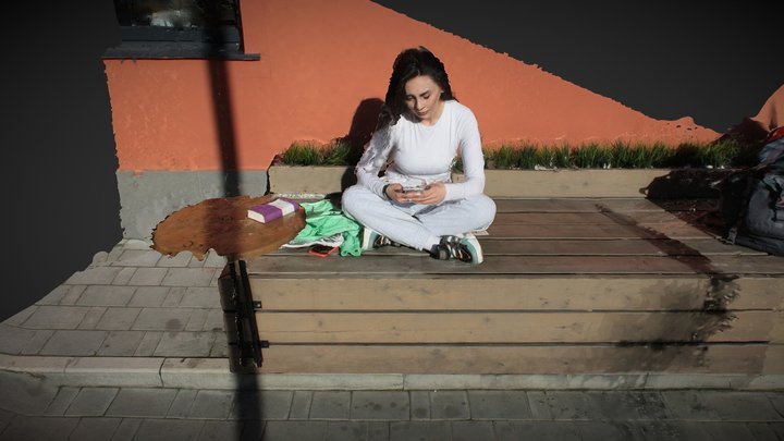 female sitting – Kostenloses 3D-Modell STL
