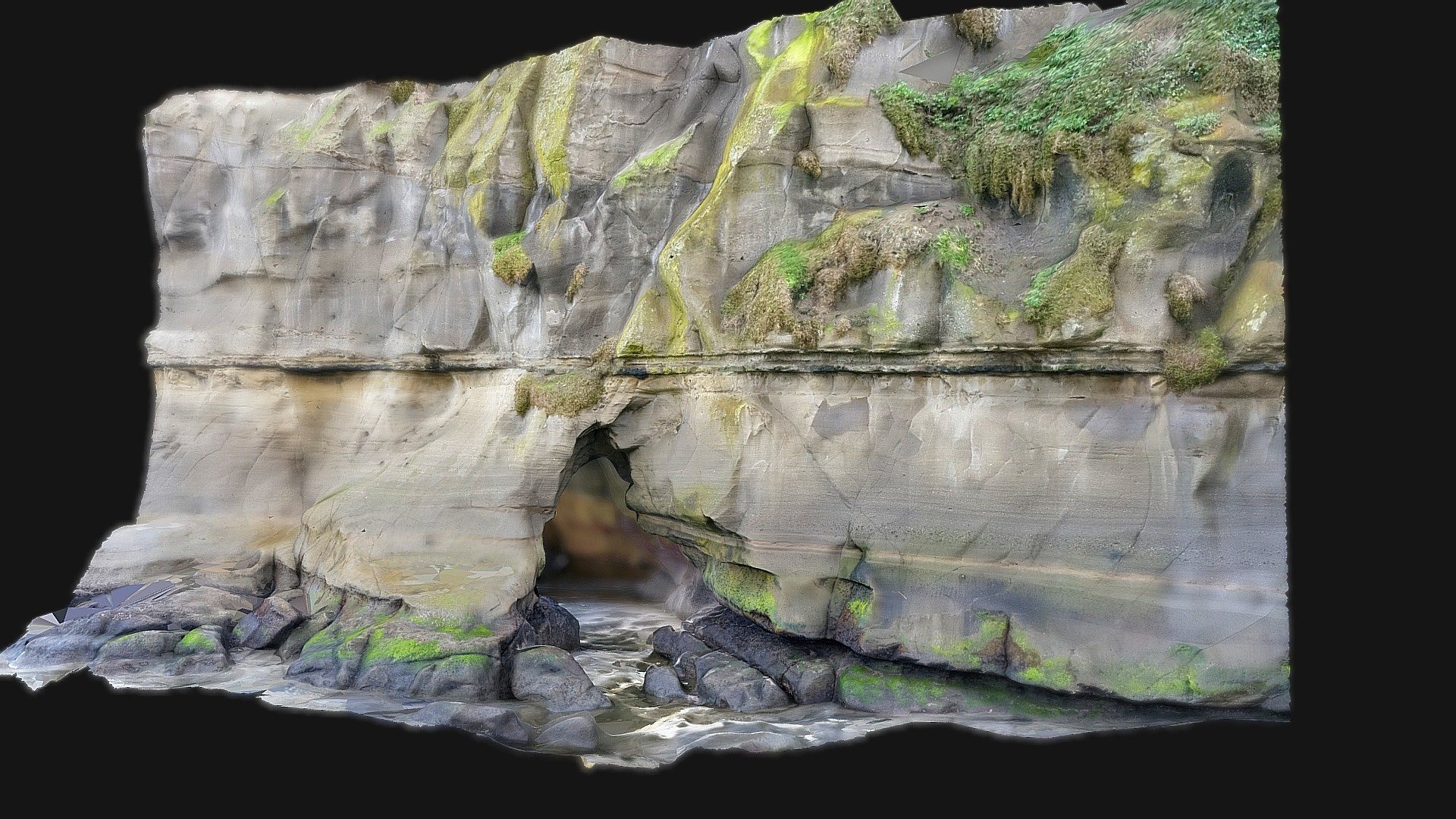 Sea Cave At Muriwai - Download Free 3D Model By B_nealie [ec04d07 ...