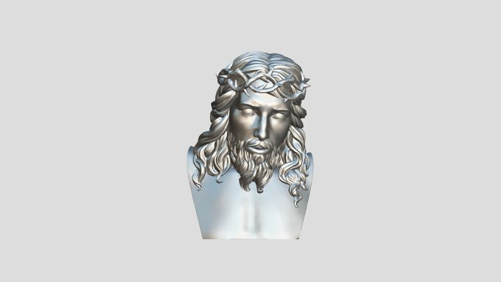 Jesus+bust+stand 3D Model