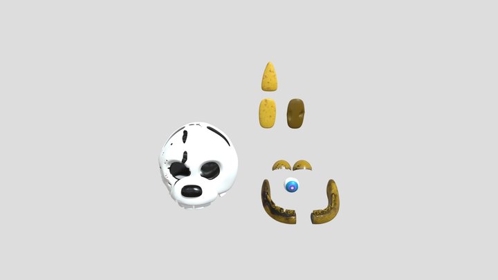 Yellowrabbitmask 3D Model