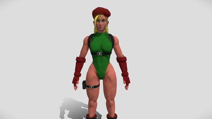 Chun Li and Cammy Street Fighter Fortnite free VR / AR / low-poly