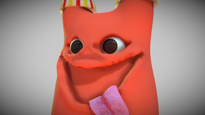 Realistic Banban Head 3D Model