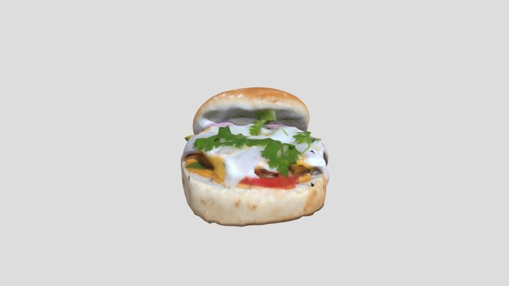 Burger_Opened 3D Model