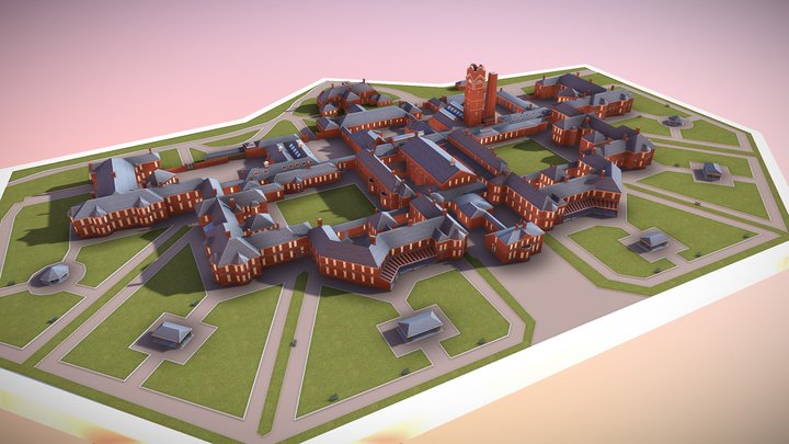 Cefn Coed Hospital 3D Model