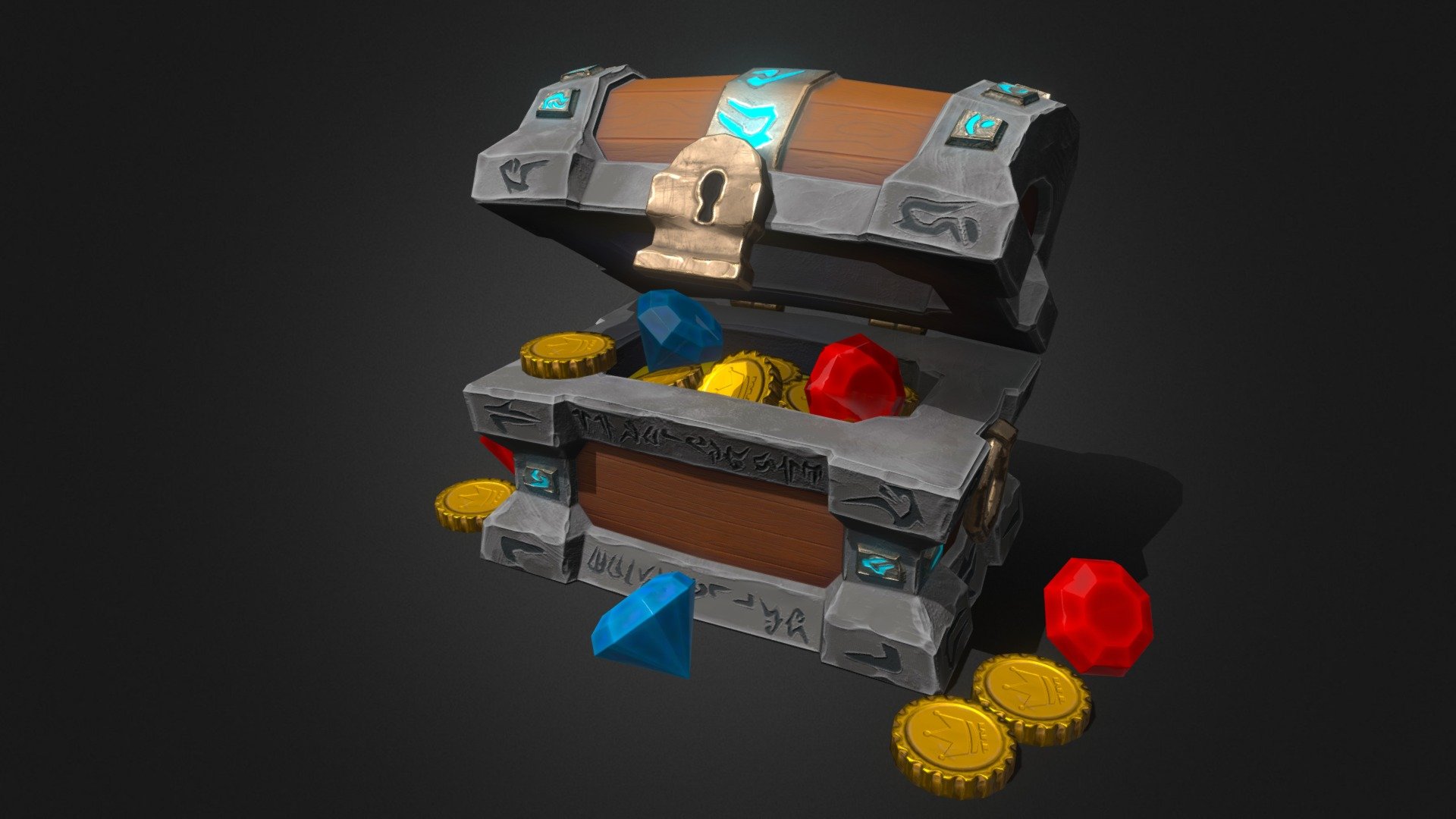 Stylized treasure chest