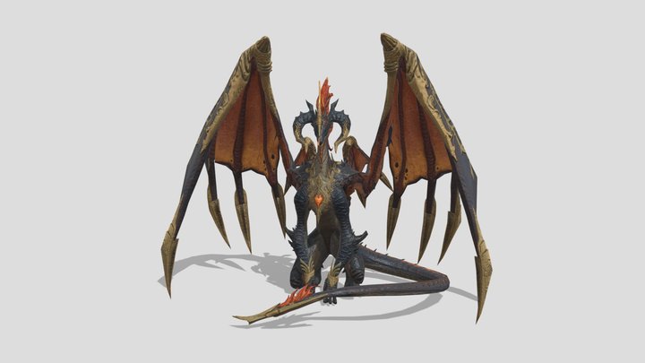 Red Dragon 3D Model