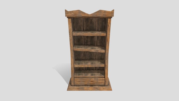 Bookshelf 3D Model