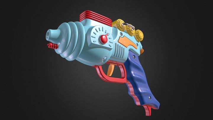 Toy Ray Gun 3D Model
