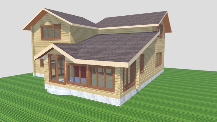 Реконструкция террасы 2,5х6,47 (с кукушкой) 3D Model