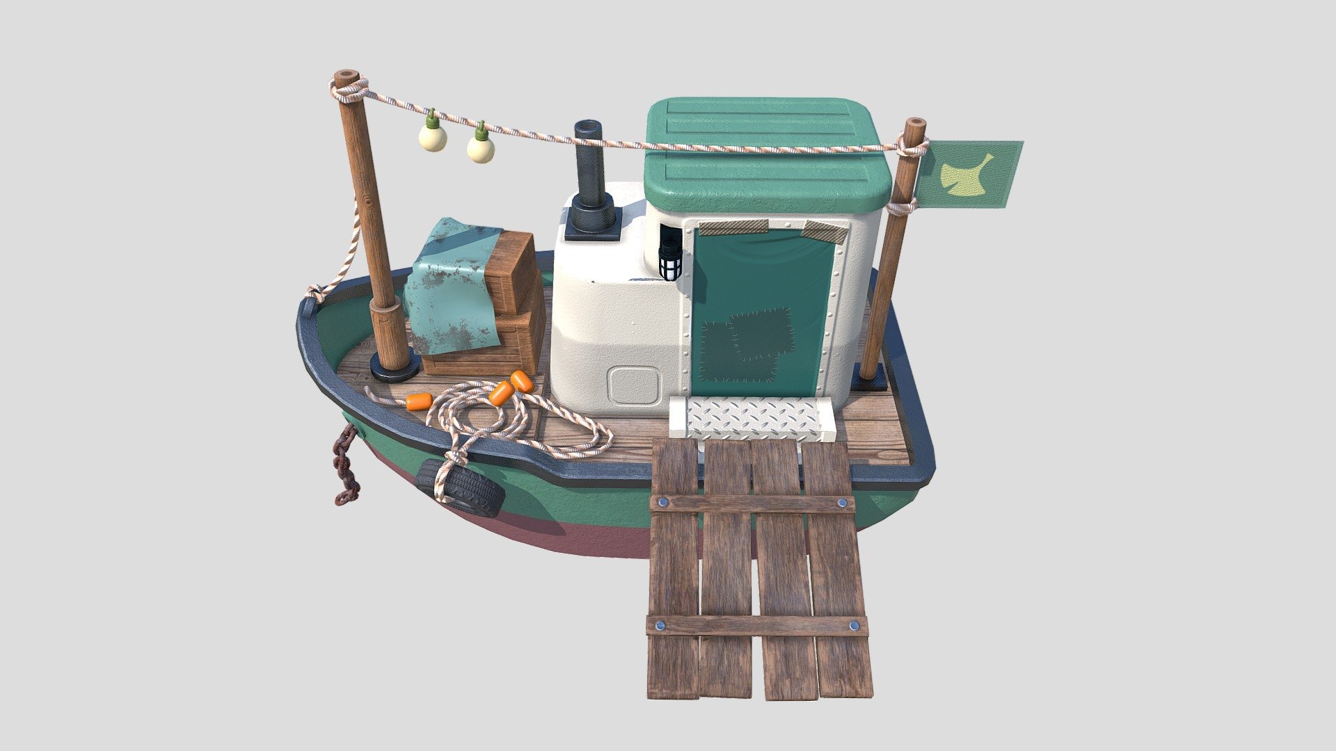 Jolly Redd's Treasure Trawler 3D model by kkmura [ec0fad9] Sketchfab