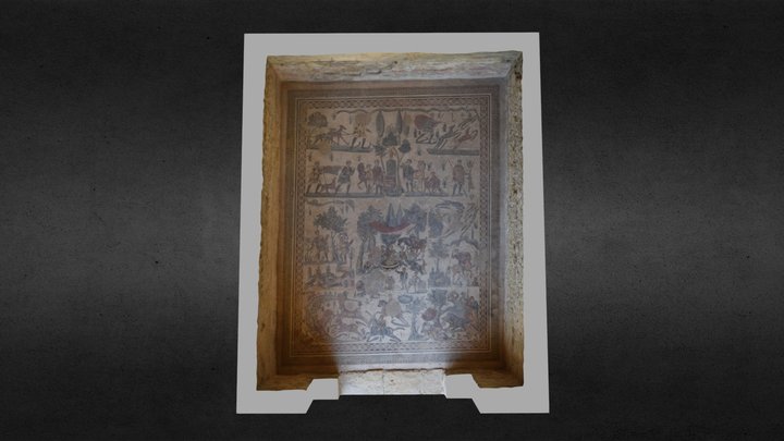 Mosaico de la pequeña cacería 3D Model