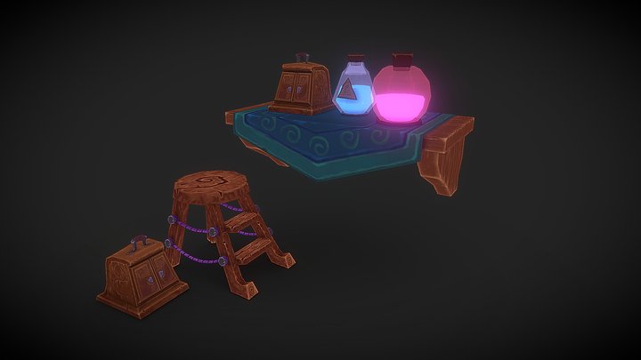 Stylized Game Assets&Props 3D Model