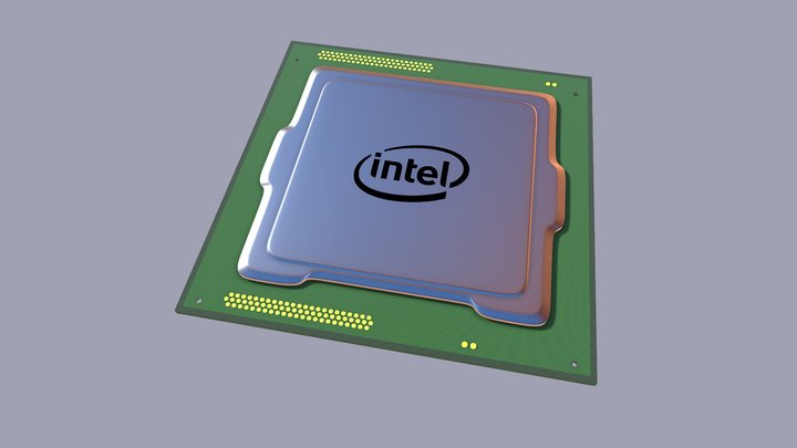 INTEL CPU 3D Model