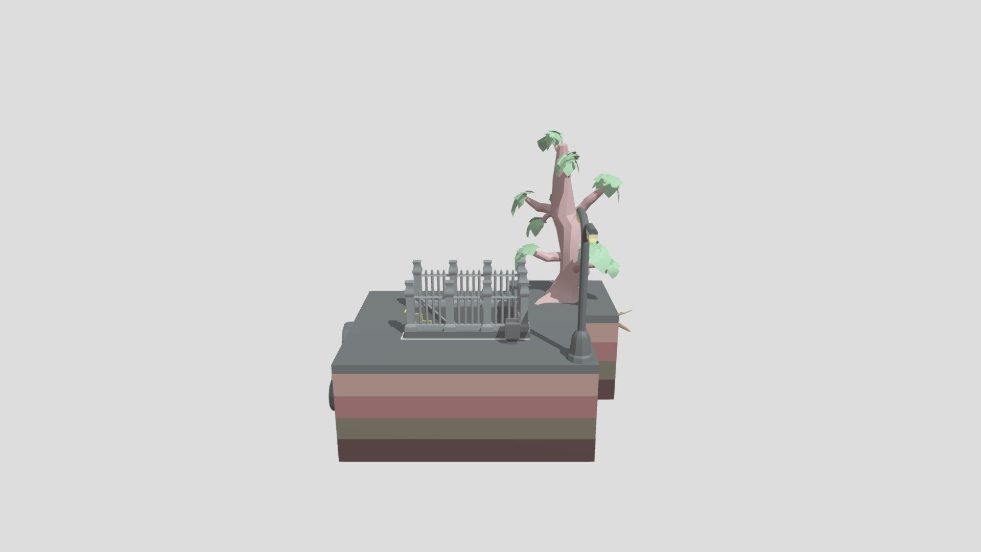 Subway-Entrance [Diorama - Untextured]