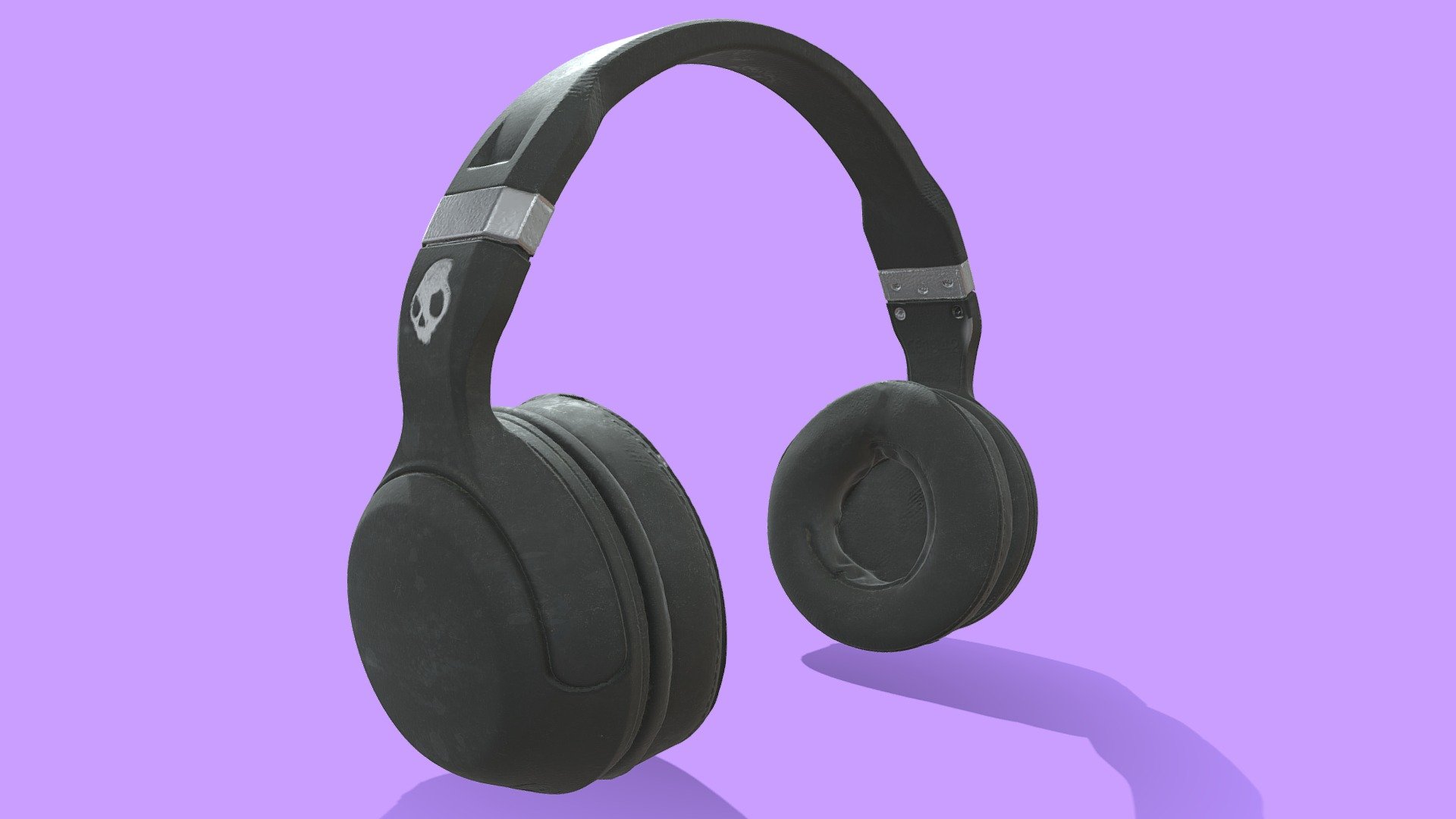 Black and Silver Skullcandy Headphones