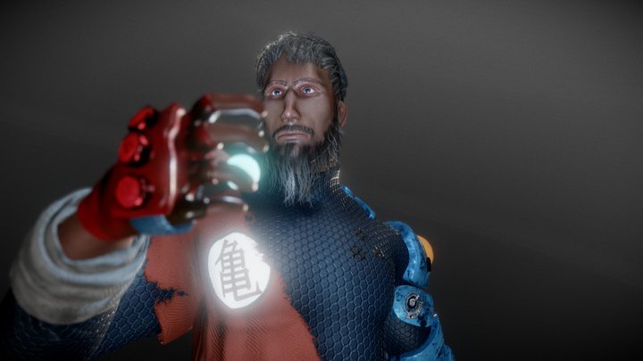Old Goku 3D Model