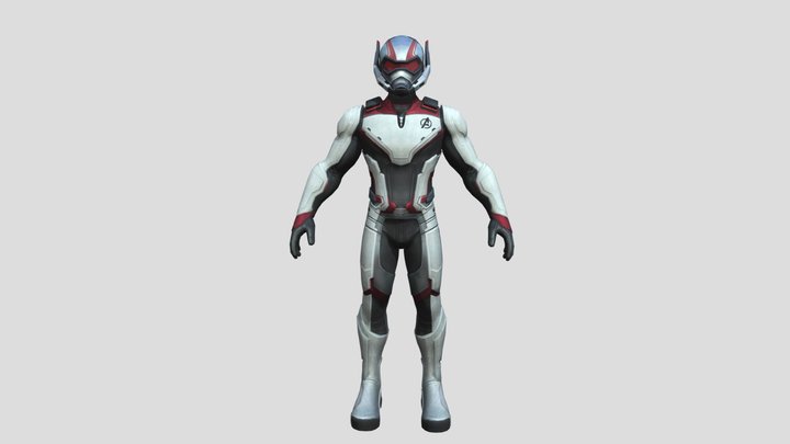 Ant-Man (Textured) (Rigged) 3D Model