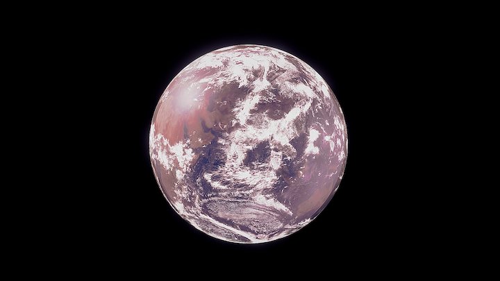 3D Planet Earth (Transparent BG) 3D Model