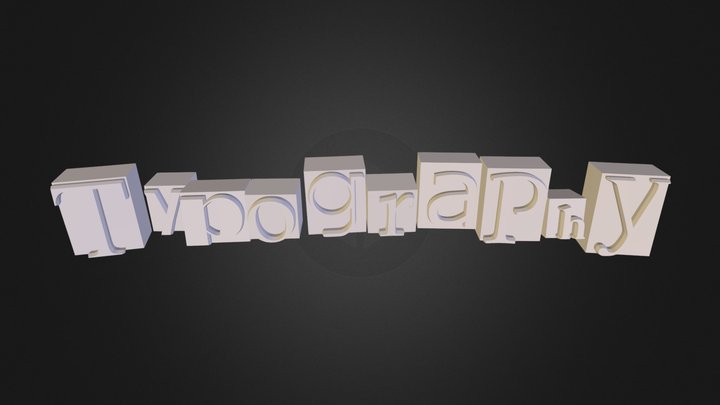typography.obj 3D Model