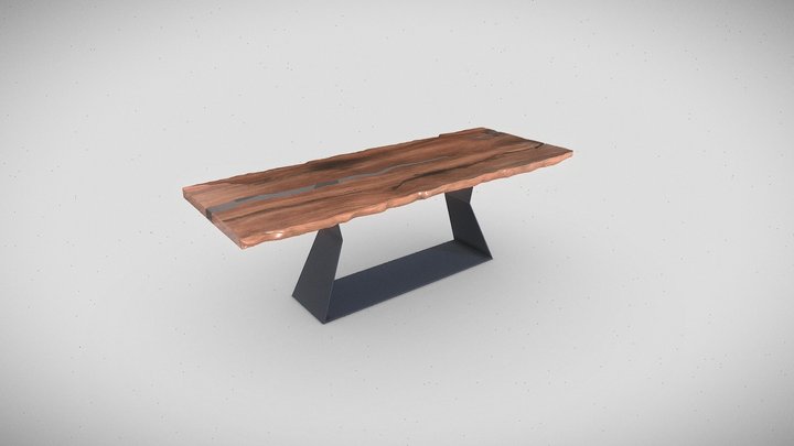 RIVA 1920 BEDROCK PLANK C RESIN 3D Model