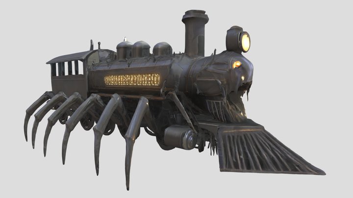 spider-train 3D Model