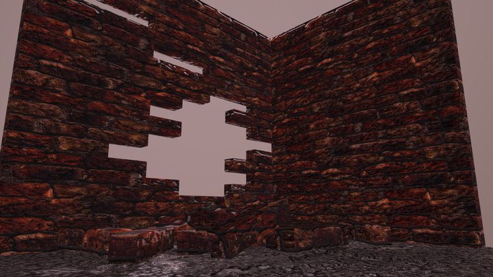 Textured and Lighteded Scene 3D Model