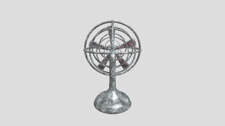 Old Rusted Fan 3D Model