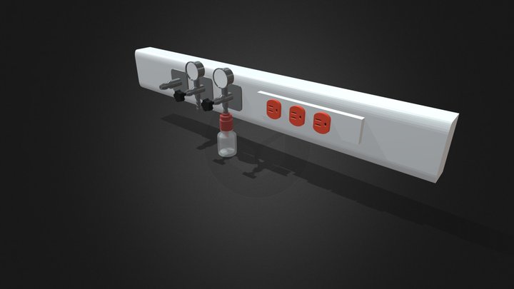 Miscelaneo Pared Hospital 3D Model