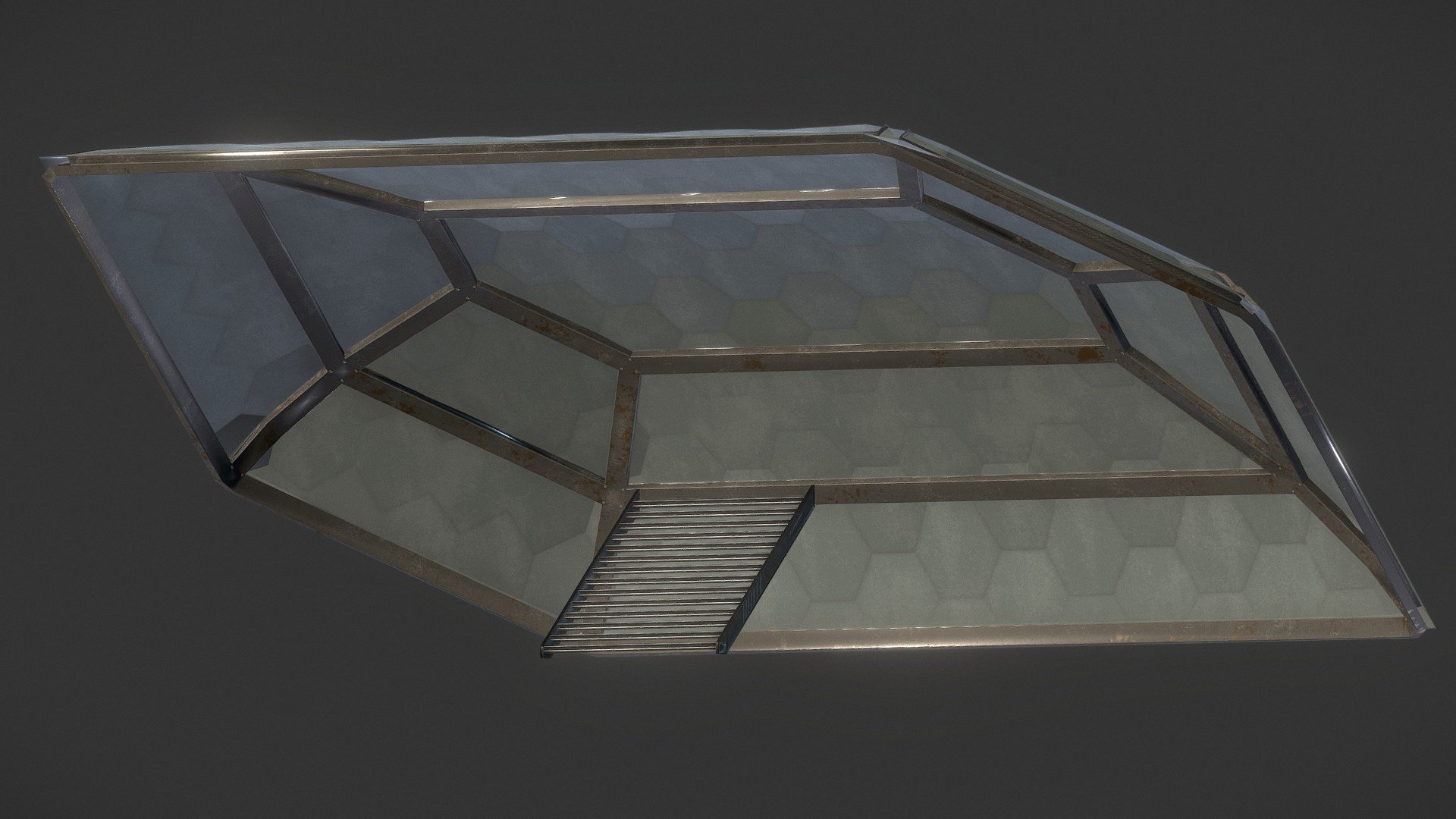 SpaceStation: Ceiling + Stairs (highpoly)
