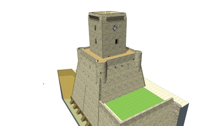 Torre branca de xadrez 3D model - Baixar Vida e Lazer no