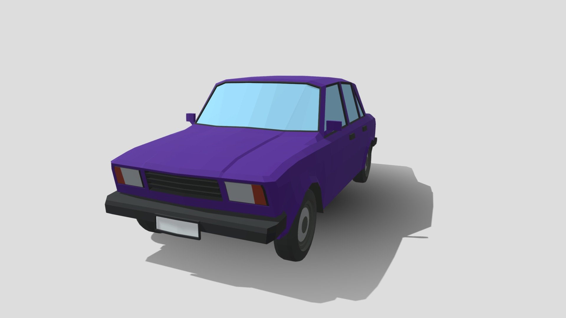 3D model Vaz 2108 Car VR / AR / low-poly