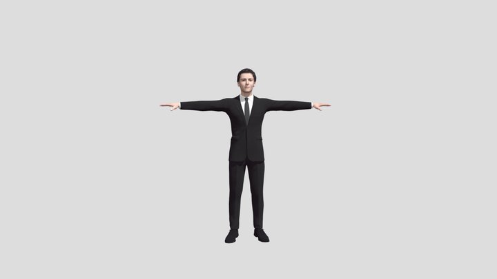 Tom Holland Spiderman 3d model free to use 3D Model
