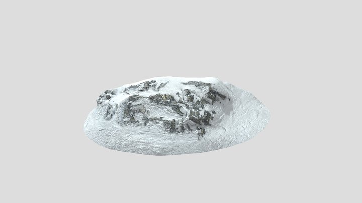 Rocky Snow Pile 3D Model