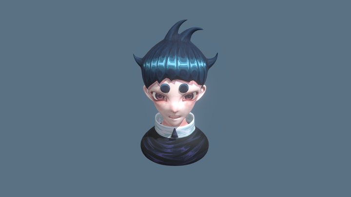 STYLIZED CHARACTER BUST TOUYA 3D Model