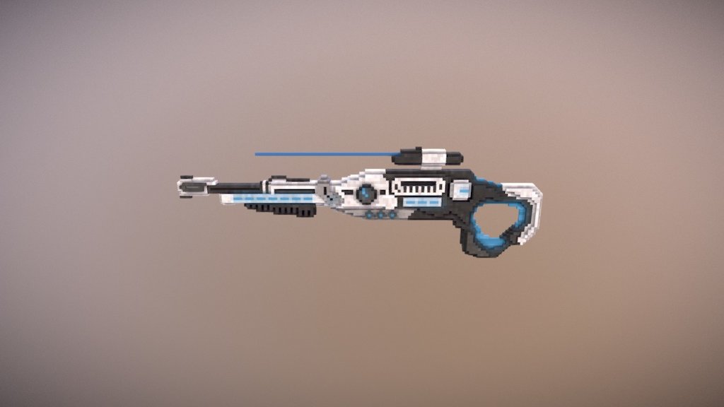 Space Rifle (epic Model) - 3d Model By Oberdiah [ec1d537] - Sketchfab