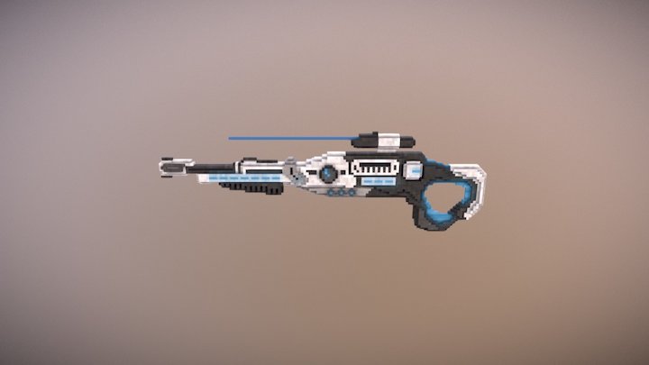 Space Rifle (Epic Model) 3D Model