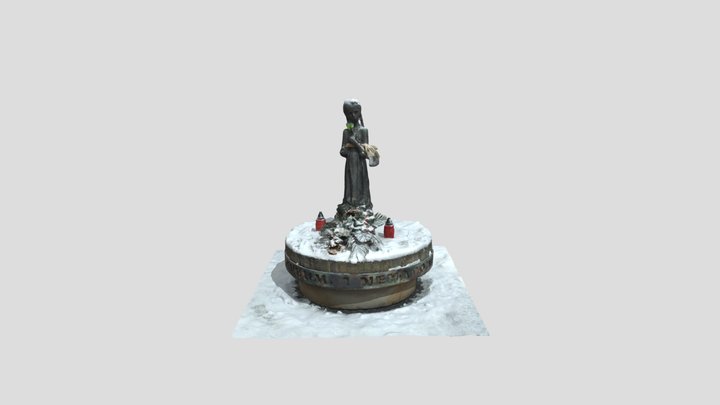 Holodomor monument in Kyiv 3D Model