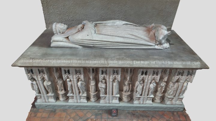 Recumbent of Duke Jean de Berry (cast) 3D Model